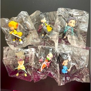 Demon Slayer Figurines with stand-6 mini
